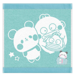 Japan Sanrio × Mochimochi Panda Jacquard Embroidered Towel Handkerchief - Hangyodon