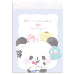Japan Sanrio × Mochimochi Panda Mini Notepad - Characters / Hug
