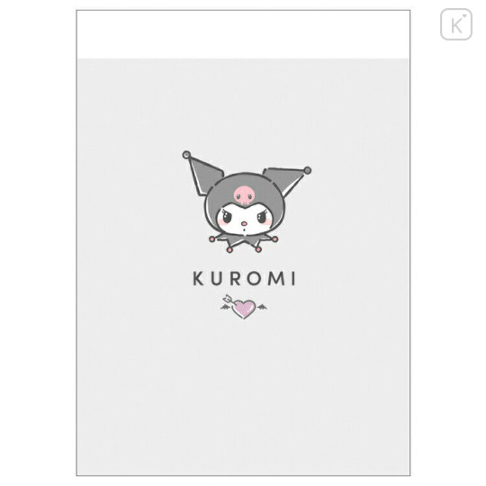 Japan Sanrio Mini Notepad - Kuromi / Face - 1