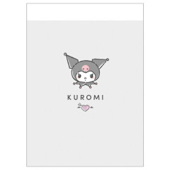 Japan Sanrio Mini Notepad - Kuromi / Face