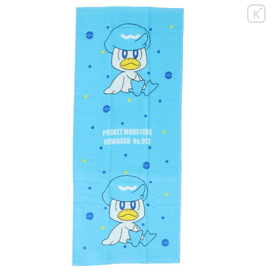 Japan Pokemon Face Towel - Quaxly / Smile - 2