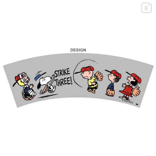 Japan Peanuts Acrylic Tumbler - Snoopy / Baseball - 3