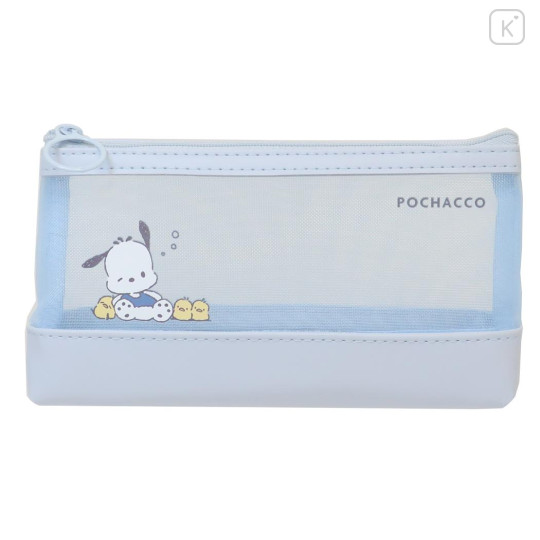 Japan Sanrio Mesh Pouch Pen Case - Pochacco - 1