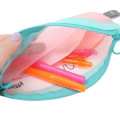 Japan Miffy Mesh Pouch Pen Case - Pink & Bright Green Blue - 3