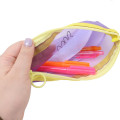Japan Miffy Mesh Pouch Pen Case - Yellow & Purple - 3