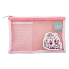 Japan Moomin B6 Mesh Pouch - Little My / Pink
