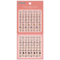 Japan Peanuts Tiny Adore Clear Sticker - Snoopy & Kids / Pink - 1