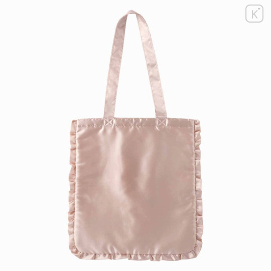 Japan Mofusand Store Satin Ruffle Tote Bag - Cat / Pink - 5