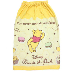 Japan Disney Kids Wrap Towel 80cm - Pooh : Yellow Quick Drying