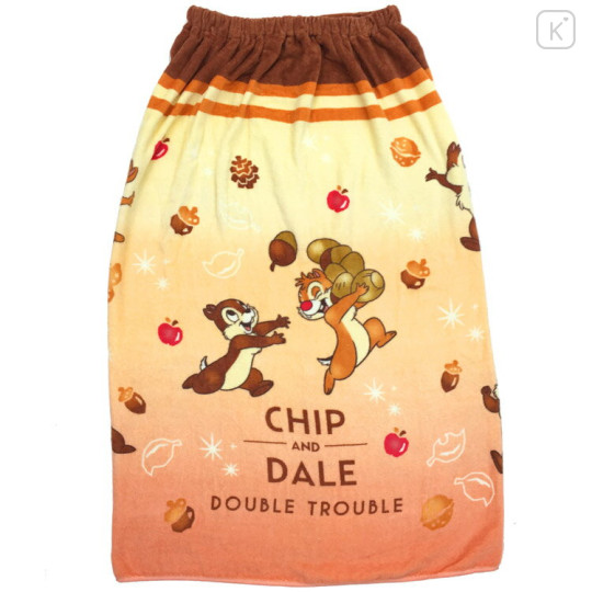 Japan Disney Wrapped Towel - Chip & Dale / Quick Drying - 1