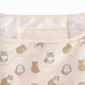 Japan Mofusand Store 2way Ribbon Marche Bag - Cat / Cream & Gray - 5