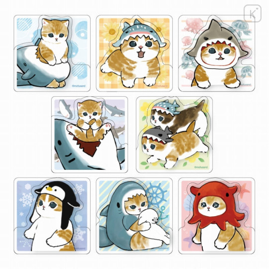 Japan Mofusand Acrylic Clip Collection 8pcs Box Set - Cat - 1