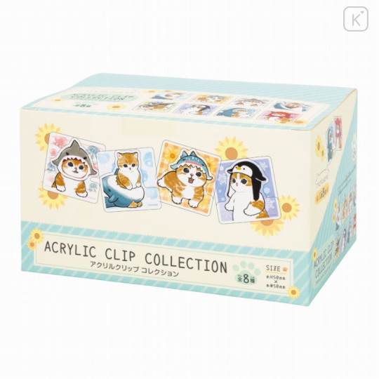 Japan Mofusand Acrylic Clip Collection 8pcs Box Set - Cat - 3