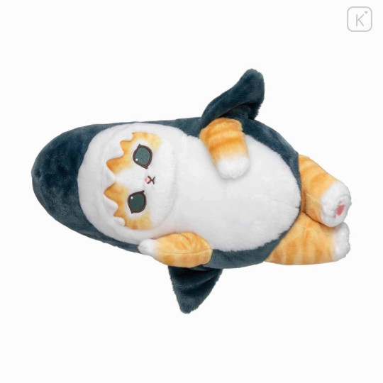 Japan Mofusand Lying Plush Toy - Shark Cat / Nirvana Pose - 1
