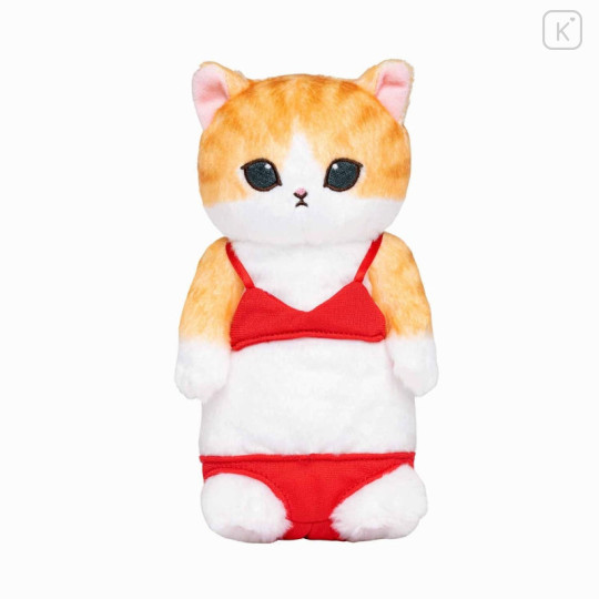 Japan Mofusand Plush Toy - Cat / Red Swimsuit - 1