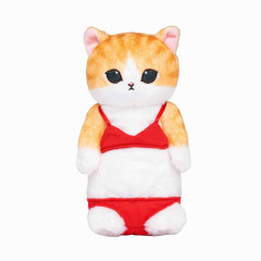 Japan Mofusand Plush Toy - Cat / Red Swimsuit