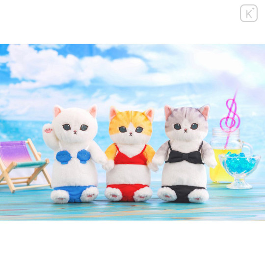 Japan Mofusand Plush Toy - Cat / Red Swimsuit - 3