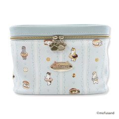 Japan Mofusand Store Vanity Pouch - Cat / Sweets Blue