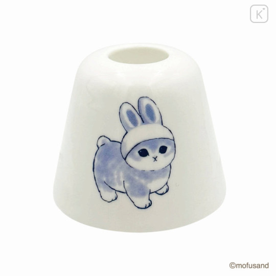 Japan Mofusand Store Toothbrush Stand - Cat / Rabbit White - 1