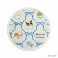 Japan Mofusand Store Water-absorbing Coaster - Cat / Rabbit Blue Ribbon - 1