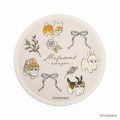 Japan Mofusand Store Water-absorbing Coaster - Cat / Rabbit Light Pink - 1