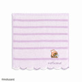 Japan Mofusand Embroidered Mini Towel - Cat / Rabbit Stripe - 1
