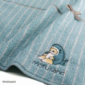 Japan Mofusand Embroidered Mini Towel - Cat / Shark Sitting Stripe - 2