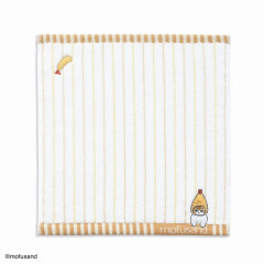 Japan Mofusand Embroidered Towel - Cat / Fried Shrimp Stripe Yellow