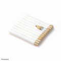 Japan Mofusand Embroidered Towel - Cat / Fried Shrimp Stripe Yellow - 2