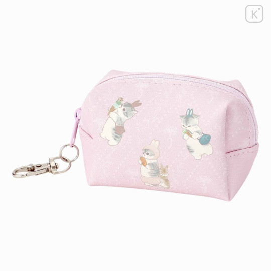 Japan Mofusand Store Small Pouch - Cat / Rabbit Pink - 4