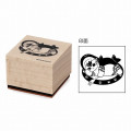 Japan Mofusand Exhibition Wooden Stamp Chop - Cat / Shark - 1