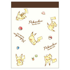 Japan Pokemon Mini Notepad - Pikachu / Number025