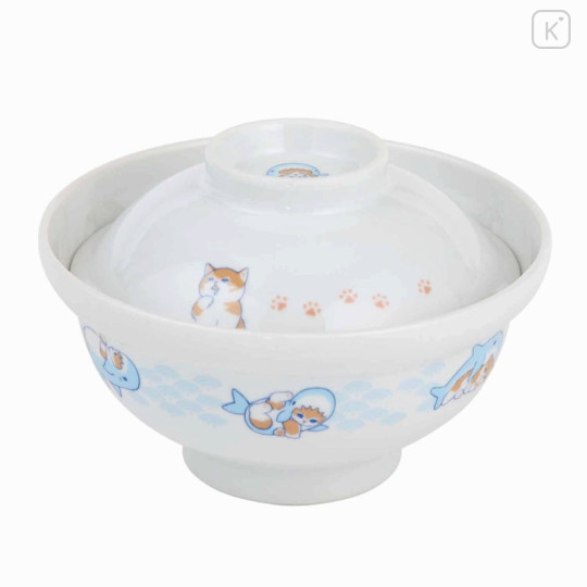 Japan Mofusand Bowl with Lid - Cat - 1