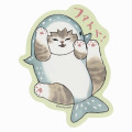 Japan Mofusand Exhibition Vinyl Sticker - Cat / Shark Fight! - 1