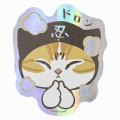 Japan Mofusand Exhibition Hologram Vinyl Sticker - Cat / Ninja - 1