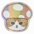 Japan Mofusand Exhibition Hologram Vinyl Sticker - Cat Bear / Mushroom - 1