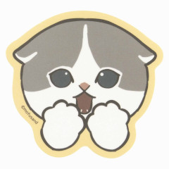 Japan Mofusand Exhibition Vinyl Sticker - Cat / Surprise