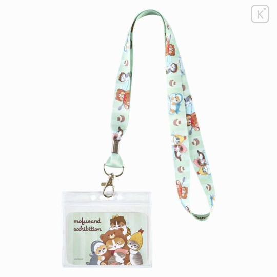 Japan Mofusand Exhibition Neck Strap with ID Badge Holder - Cat / Teddy Bear Cosplay Group Hug - 1