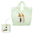 Japan Mofusand Mini Eco Shopping Bag - Cat / Fried Shrimp Green - 1