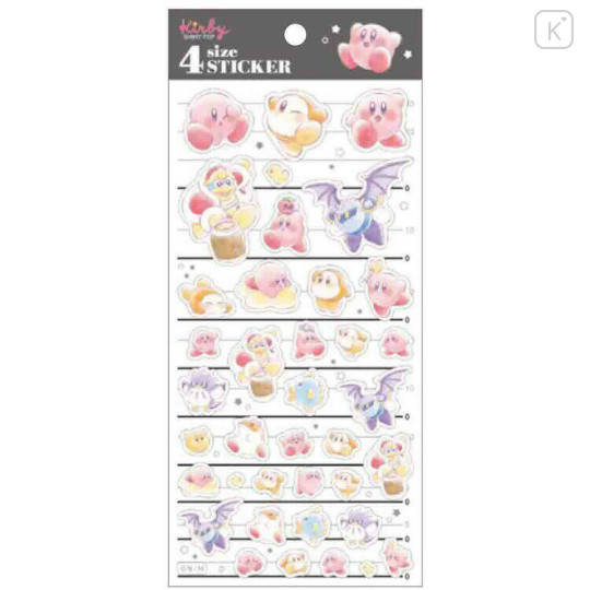 Japan Kirby 4 Size Sticker - Kirby & Friends v2 - 1