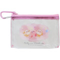 Japan Kirby Mini Clear Flat Pouch with Carabiner - Starry Dream - 1