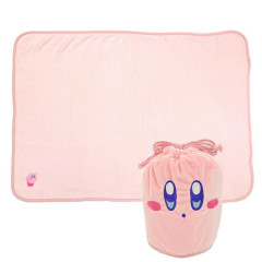 Japan Kirby Mascot Flannel Blanket - Pink Face