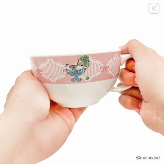 Japan Mofusand Lightweight Soup Cup - Cat / Parfait - 3
