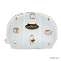 Japan Mofusand Store Round Pouch & Tissue Case - Cat / Sweets / Blue - 1