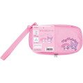 Japan Sanrio Pen Case Gadget Pouch - Kuromi & My Melody / Pink - 4