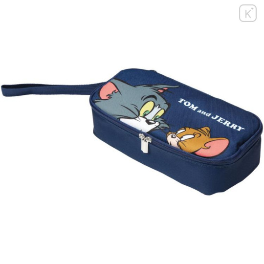 Japan Tom & Jerry Pen Case Gadget Pouch - Navy - 1