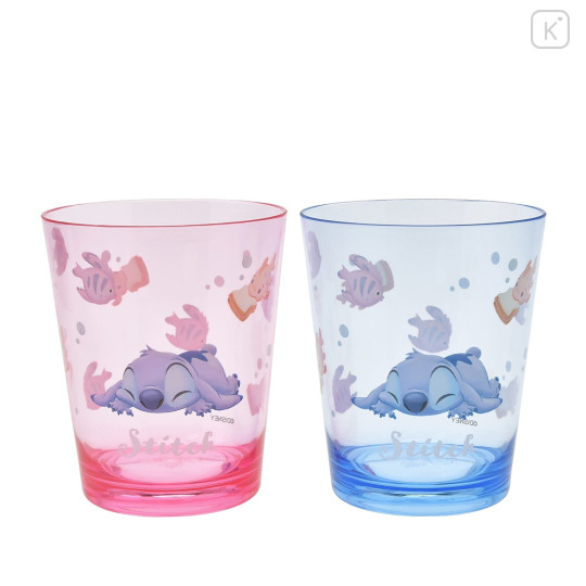 Japan Disney Store Pitcher & Cup Set - Stitch Under The Sea / Chill Life Drinkware - 7