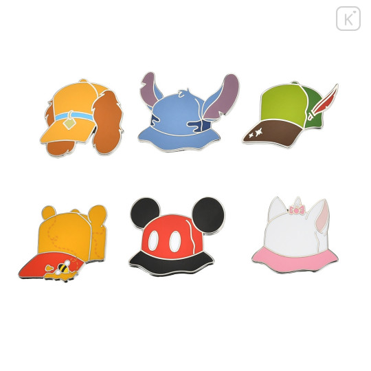 Japan Disney Store Secret Pin Badge - Characters Hat Cap / Blind Box - 1