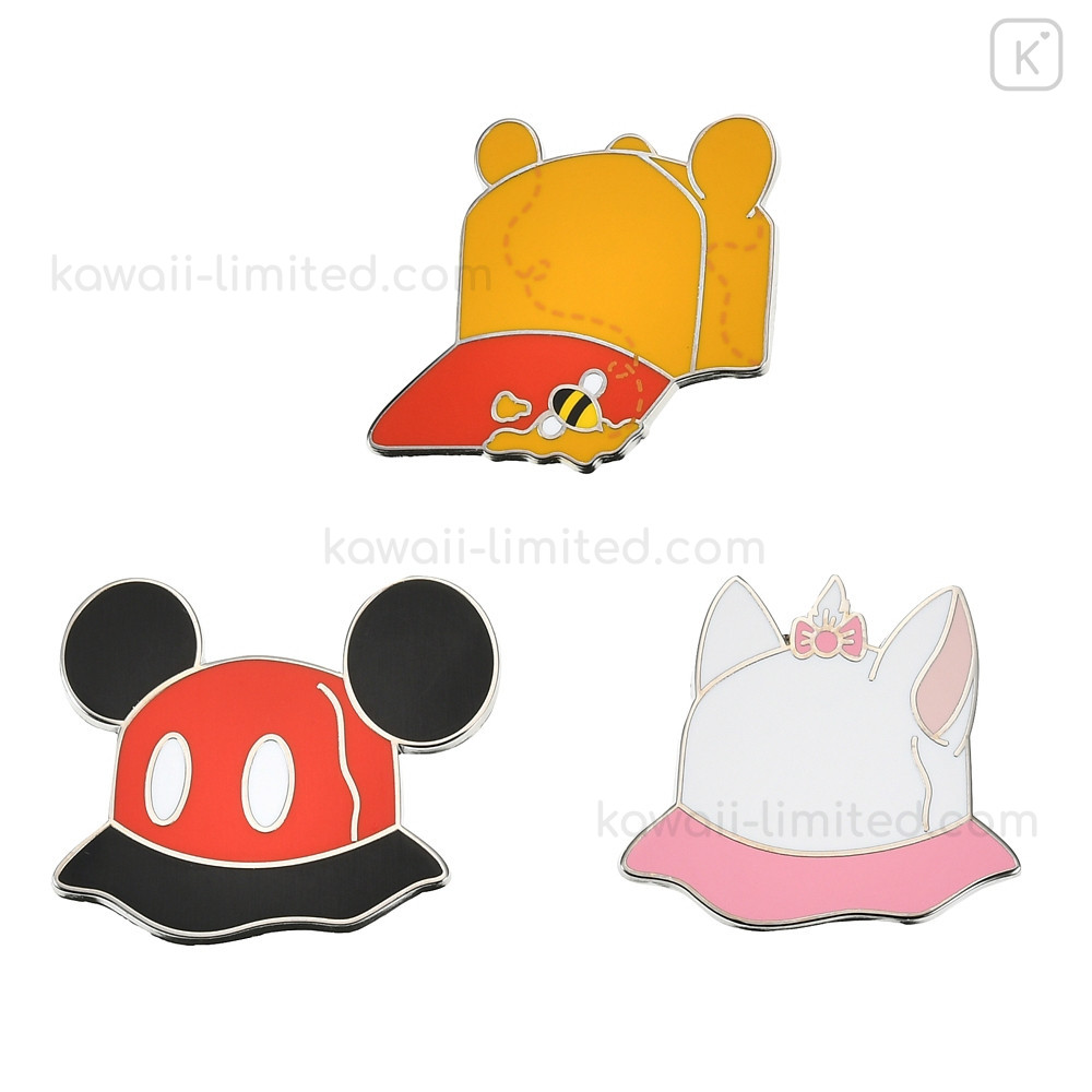 Japan Disney Store Secret Pin Badge - Characters Hat Cap / Blind Box