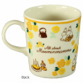 Japan Moomin Porcelain Mug - Characters / Yellow Flora - 2
